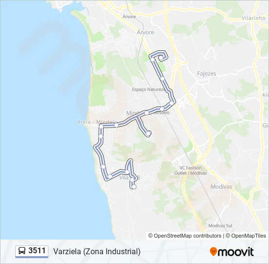 3511 Bus Line Map