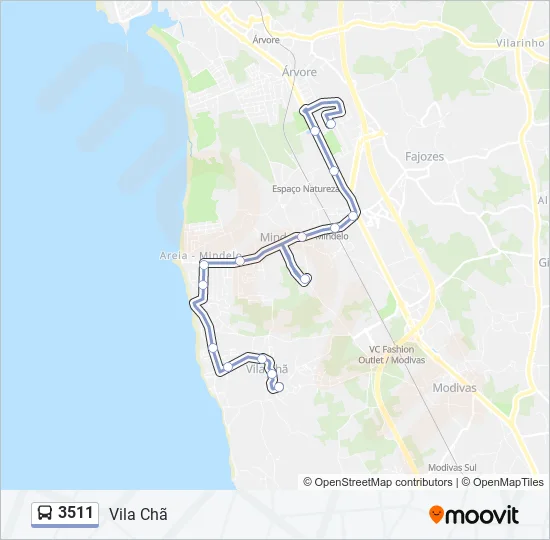 3511 Bus Line Map
