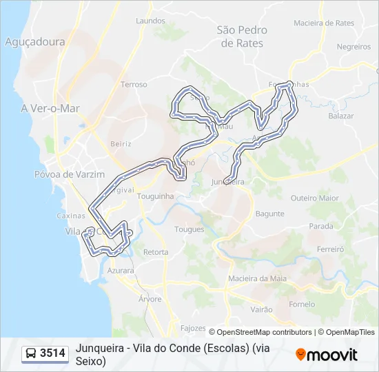 3514 Bus Line Map