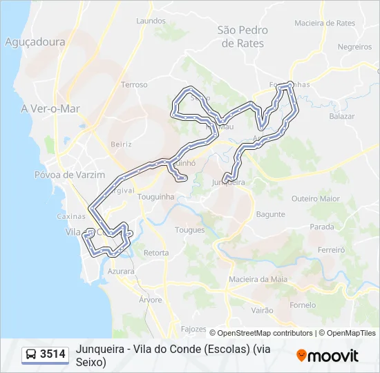 3514 Bus Line Map