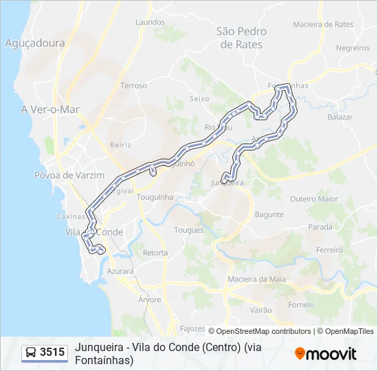 3515 Bus Line Map