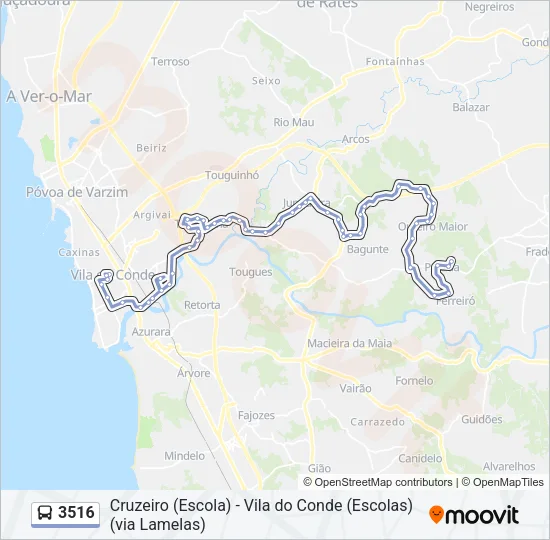 3516 Bus Line Map