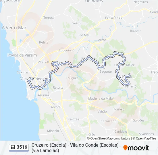 3516 Bus Line Map