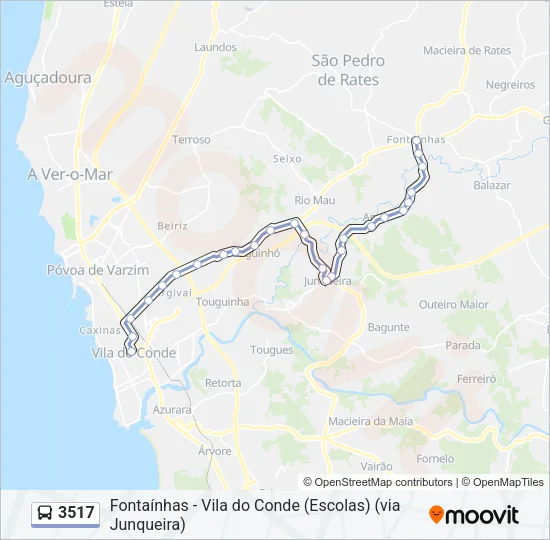 3517 Bus Line Map