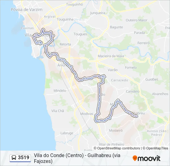3519 Bus Line Map