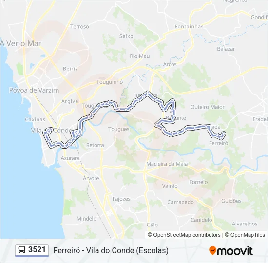 3521 Bus Line Map