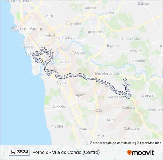 3524 Bus Line Map