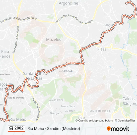 2002 Bus Line Map