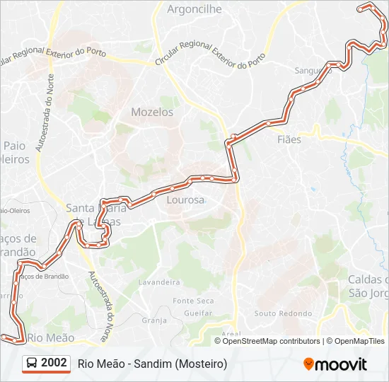 2002 Bus Line Map