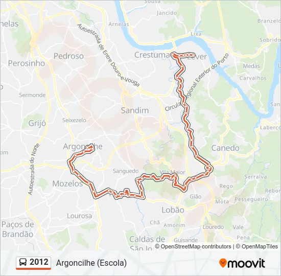 2012 Bus Line Map