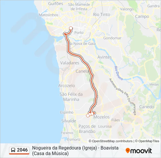 2046 Bus Line Map