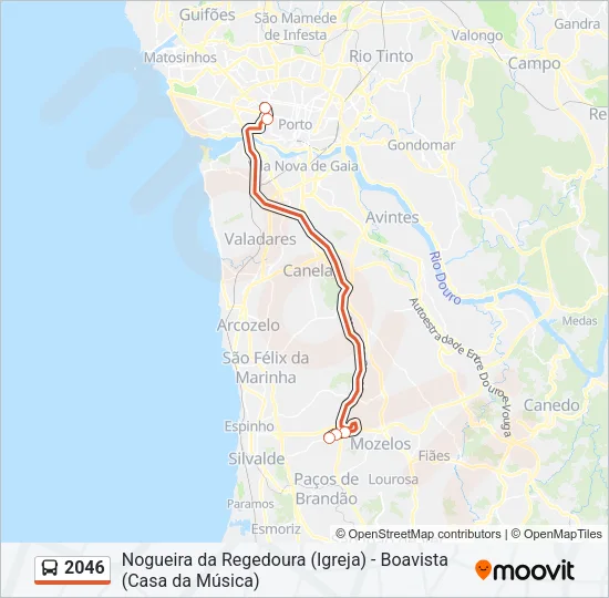 2046 Bus Line Map