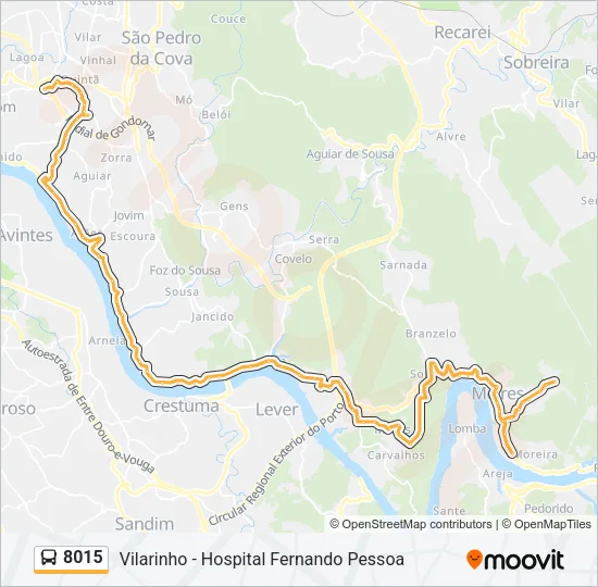 8015 Bus Line Map
