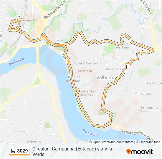 8029 Bus Line Map