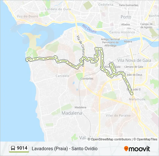 9014 Bus Line Map