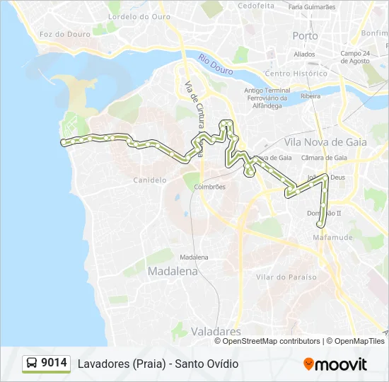 9014 Bus Line Map