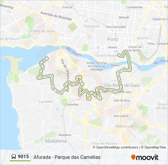 9015 Bus Line Map
