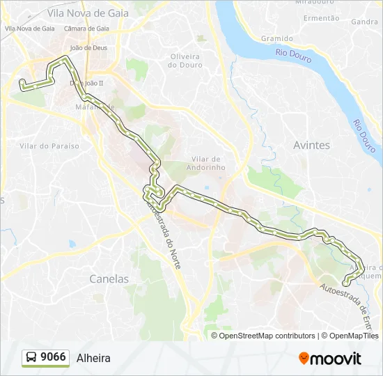 9066 Bus Line Map