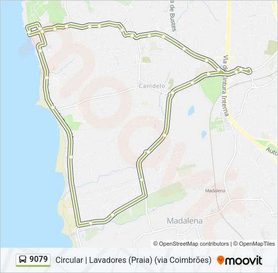 9079 Bus Line Map