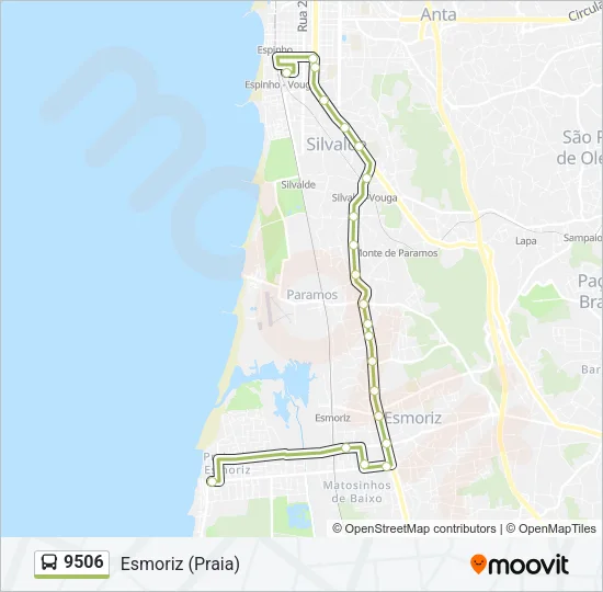 9506 Bus Line Map
