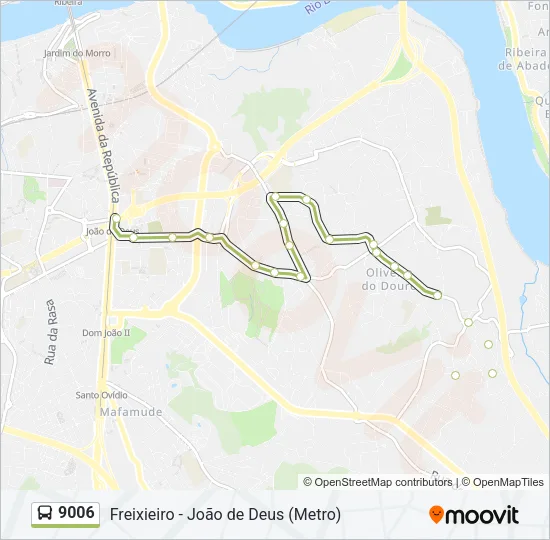9006 Bus Line Map