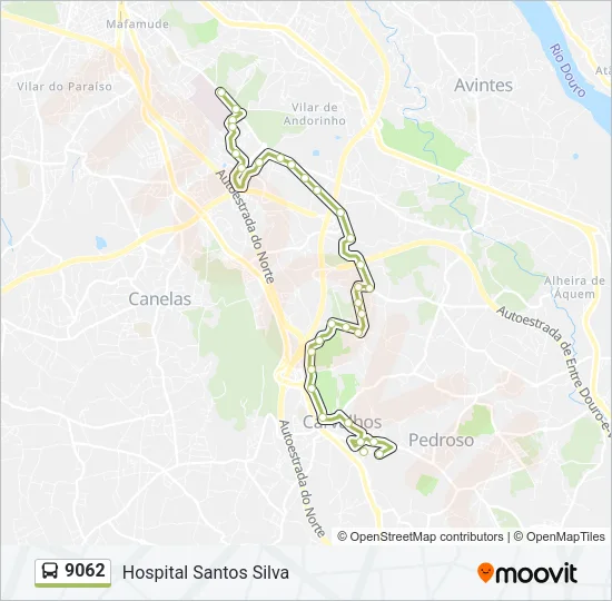 9062 Bus Line Map