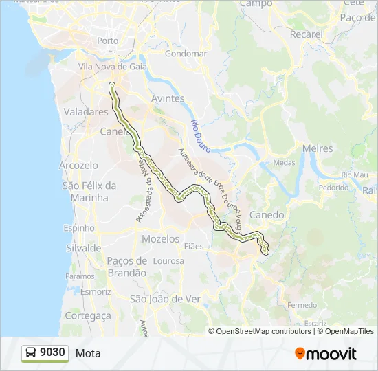 9030 Bus Line Map