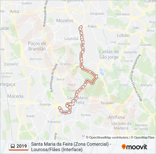 2019 Bus Line Map