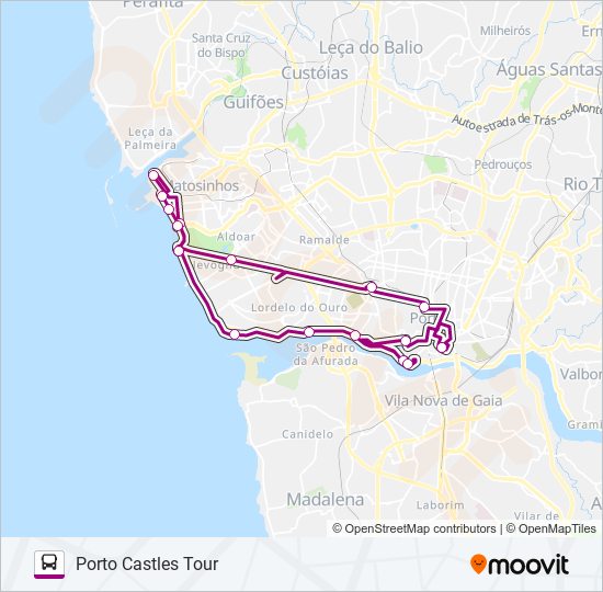 PORTO CASTLES bus Line Map