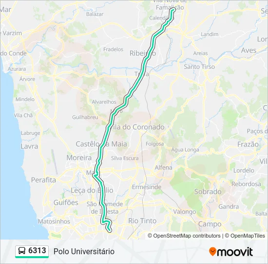 6313 Bus Line Map