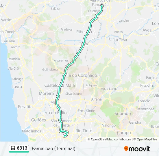 6313 Bus Line Map