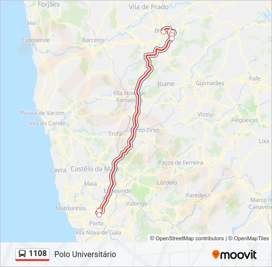 1108 Bus Line Map