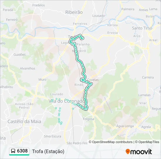 6308 Bus Line Map