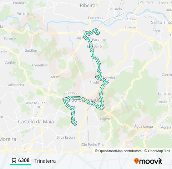 6308 Bus Line Map