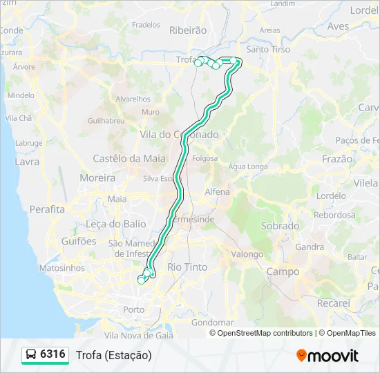6316 Bus Line Map