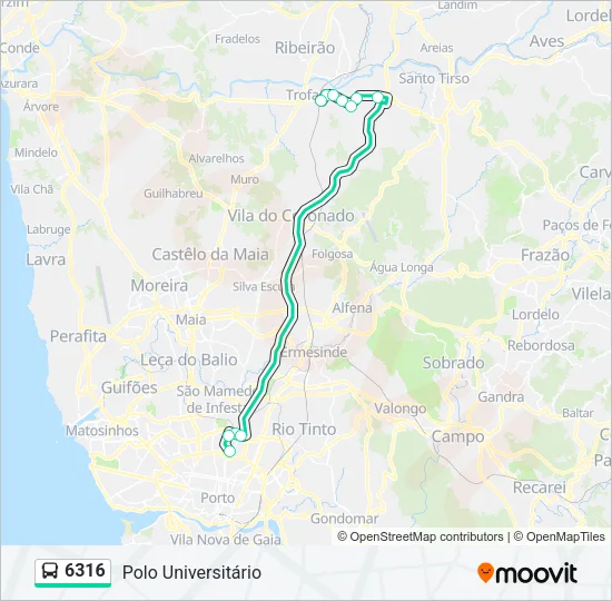 6316 Bus Line Map