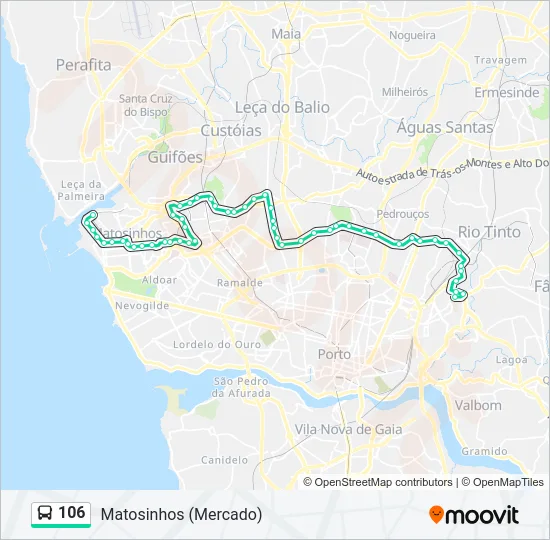 106  Line Map