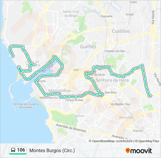 106  Line Map