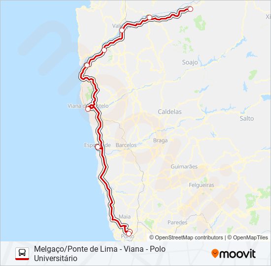 EXPRESSO bus Line Map