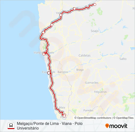 EXPRESSO Bus Line Map