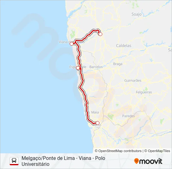 EXPRESSO Bus Line Map