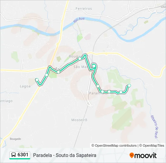6301 Bus Line Map
