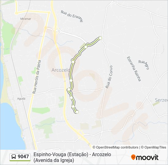 9047 Route: Schedules, Stops & Maps - Vila Chã (Updated)
