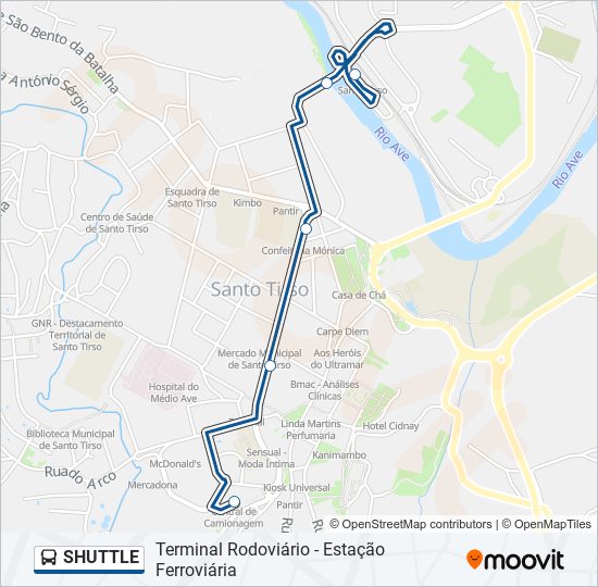 SHUTTLE bus Line Map