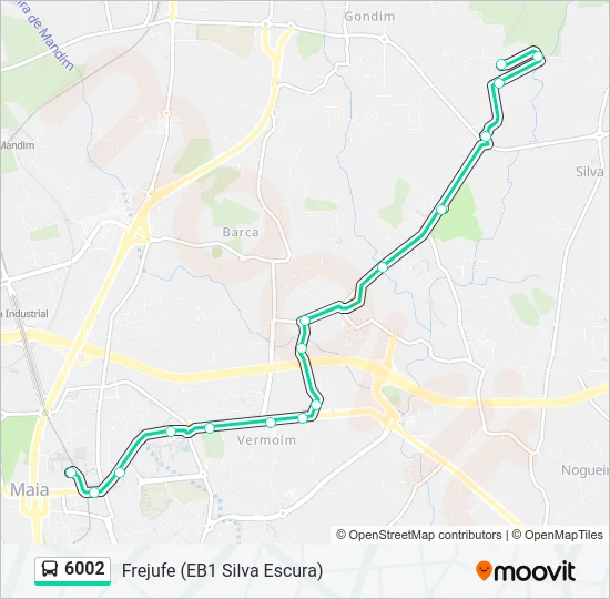 6002 Bus Line Map