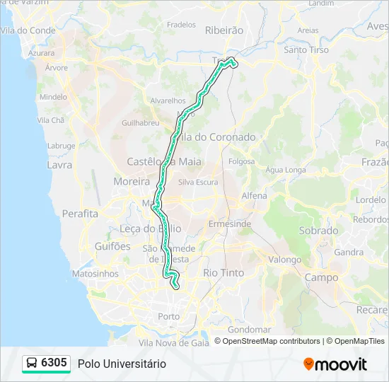 6305 Bus Line Map