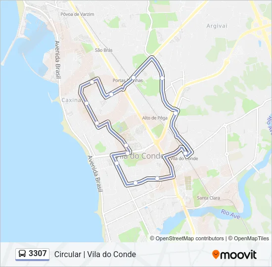 3307 Bus Line Map