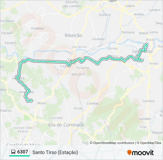 6307 Bus Line Map