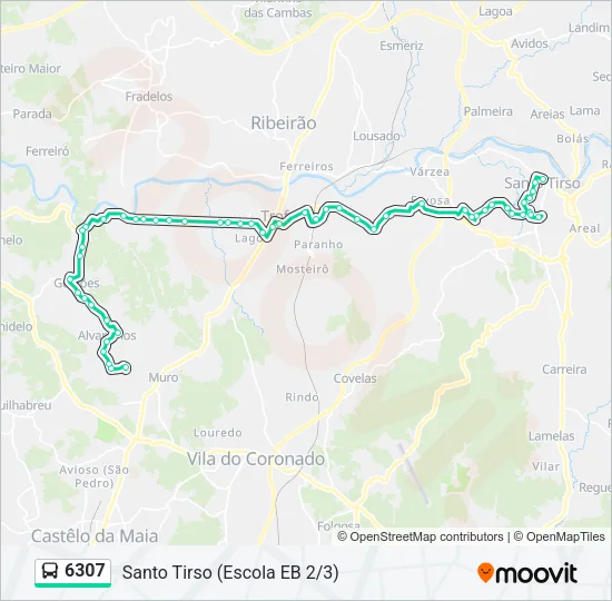 6307 Bus Line Map