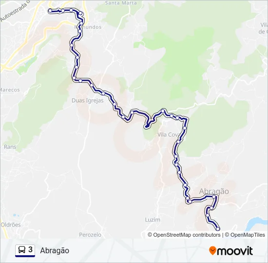 3 Bus Line Map